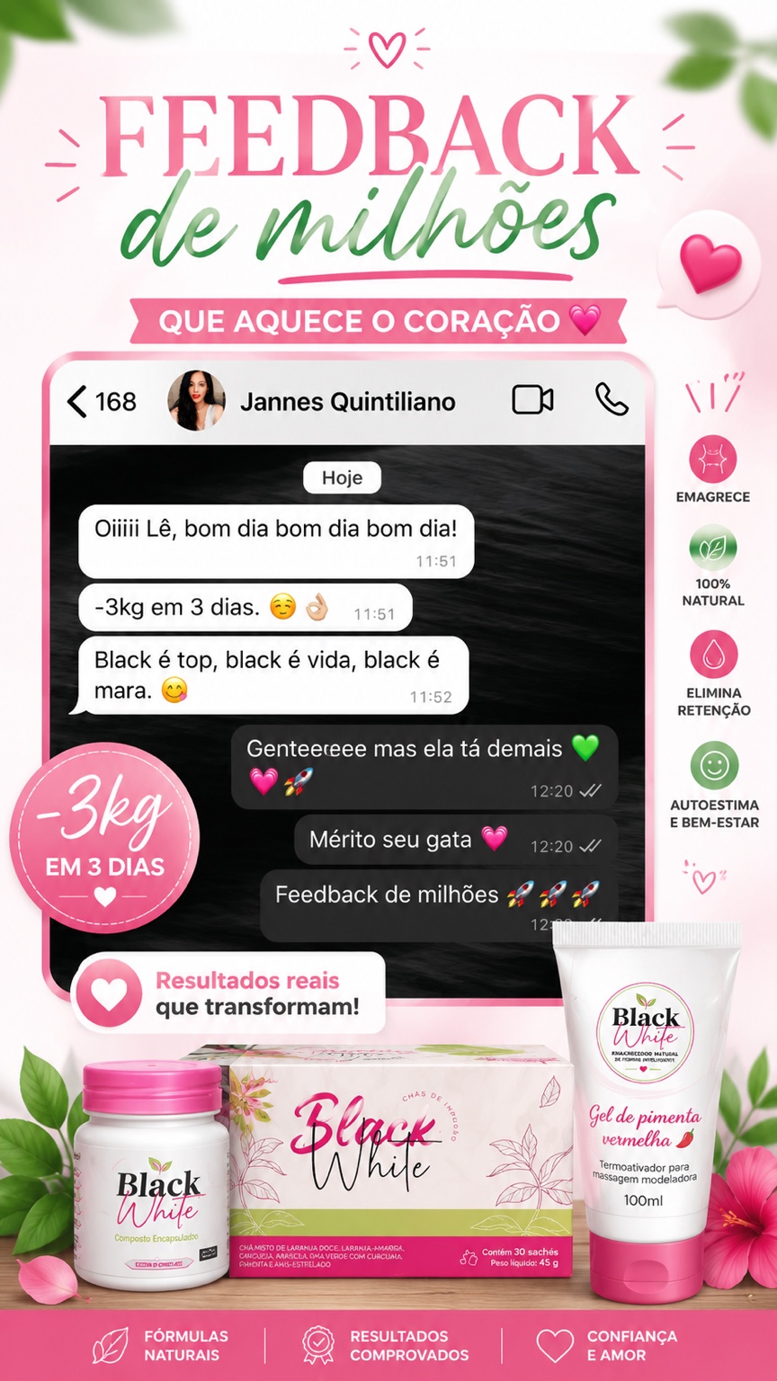 Feedback e resultado Black White 1