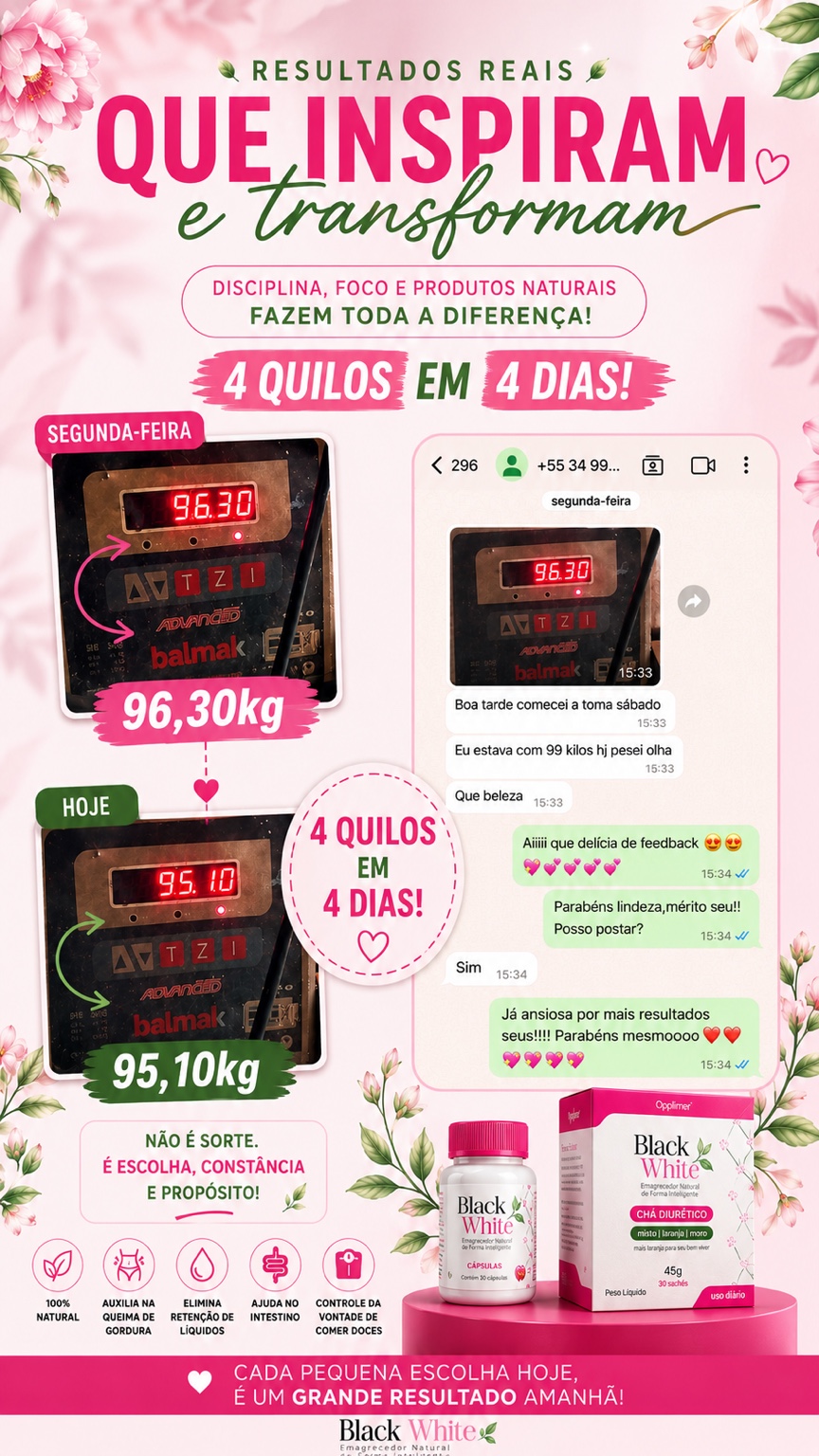 Feedback e resultado Black White 2