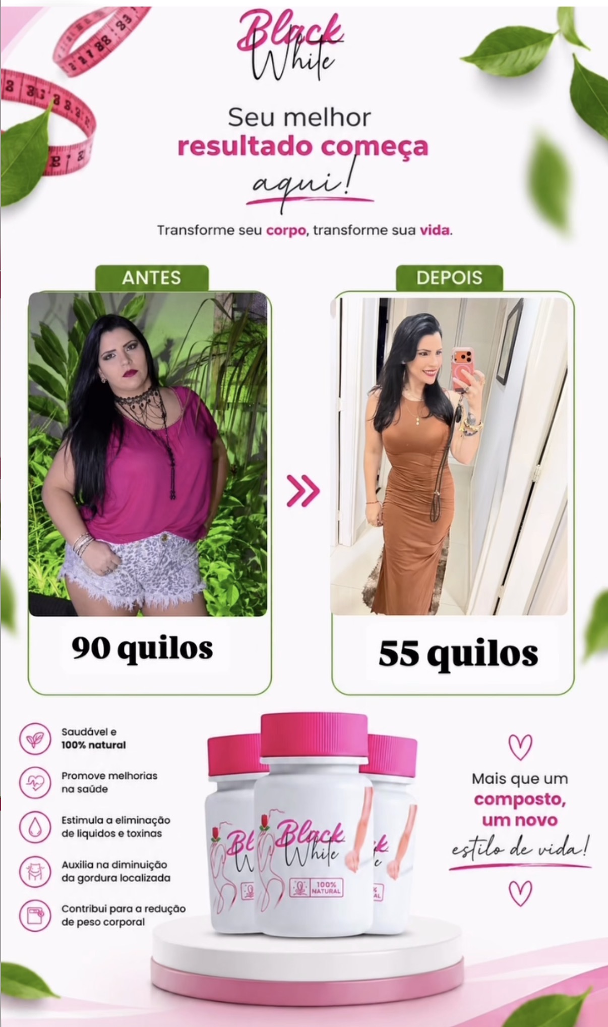 Feedback e resultado Black White 8